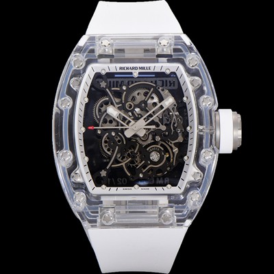 홍콩명품 [리차드밀러] 남성용 RM055 수동/기계식 무브먼트 50mm 우레탄줄 스캘래톤 블랙 다이얼 ric0226  