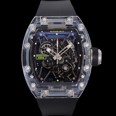 홍콩명품 [리차드밀러] 남성용 RM035-01 라파 수동/기계식 무브먼트 50mm 우레탄줄 스캘래톤 블랙 다이얼 ric0225  