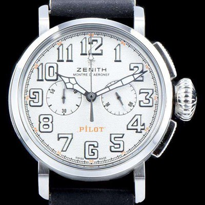 홍콩명품 [제니스] 남성용 파일럿 헤리티지 타입20 11.2430.4069/21.C773 톤업!!크로노그래프 슬레이트 화이트 그랜드 다이얼 일본 수입산 쿼츠 무브먼트 ZEN4203  