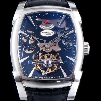 홍콩명품 [파르미지아니] 남성용 칼파 신형 그랜드 투어빌론 시리즈 블랙 스켈레톤 다이얼 아시안 투어빌론 탑재 PAR4224  