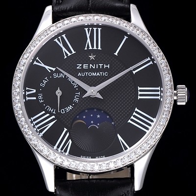 홍콩명품 [제니스] 남성용 16.2310.69202.C706 스위스 쿼츠 쥬얼리 베젤 블랙 다이얼 ZEN043  