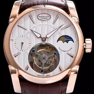 홍콩명품 [파르미지아니] 남성용 문페이즈 화이트다이얼 투어빌론 무브먼트 PAR4244  