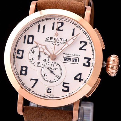 홍콩명품 [제니스] 남성용 파일럿 87.2430.4054/21.C721 화이트 다이얼 오토매틱 무브먼트 ZEN4220  