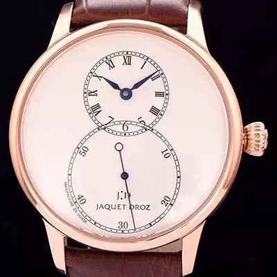 홍콩명품 [자케드로] 남성용 빅세컨즈 43mm 오토메틱 로즈골드 화이트다이얼 JAD4204  