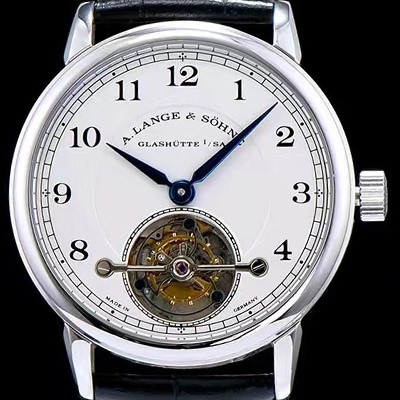 홍콩명품 [아랑게운트죄네] 남성용 Handwerkskunst 화이트 다이얼 투어빌론 무브먼트 LAN4240  