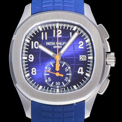홍콩명품 [파텍필립]남성용 아쿠아넛 5968A 크로노그래프 스틸 42미리 오토매틱 블루 다이얼 PAT54631  