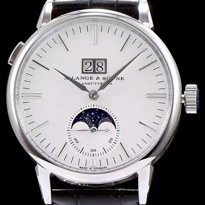 홍콩명품 [아랑게운트죄네] 남성용 색스니 화이트 다이얼 오토매틱 무브먼트 LAN4201  