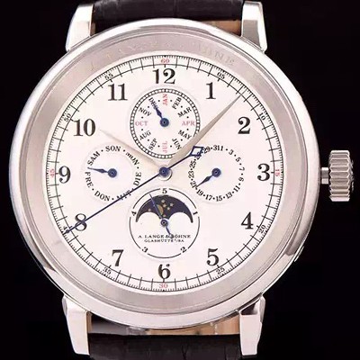 홍콩명품 [아랑게운트죄네] 남성용 1815 시리즈 워치 문페이즈 화이트 다이얼 오토매틱 무브먼트 ALS4201  