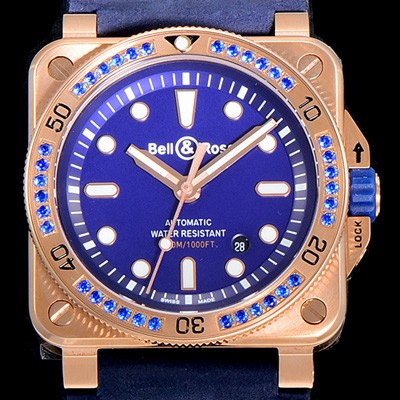 홍콩명품 [벨엔로스]남성용 R-03 인스트루먼트 18K 로즈골드 오토매틱 42미리 블루다이얼 BEL72136  