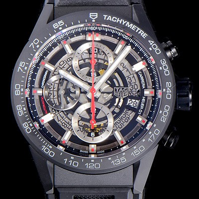 홍콩명품 [태그호이어]남성용 신상품출시!! 까레라 칼리버 크로노그래프 오토매틱 43mm 블랙다이얼 TAG36799  