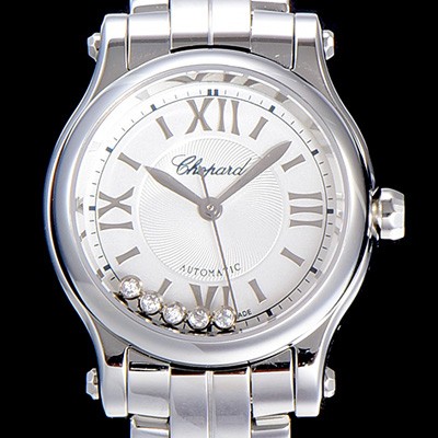 홍콩명품 [쇼파드]여성용 해피스포츠 미니 오토매틱 30미리 레이디스 자게다이얼 화이트 CHO56572  