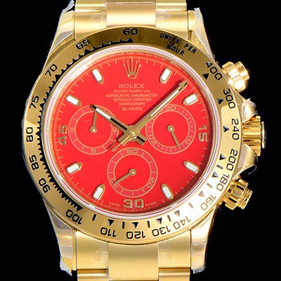 홍콩명품 [로렉스]남성용 데이토나 오이스터 40mm 4130타입 무브튜닝 올금/통금 옐루골드 레드다이얼 ROL69841  