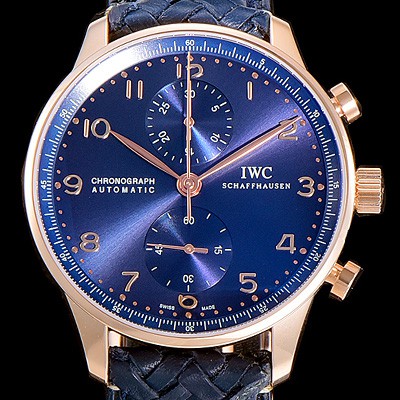 홍콩명품 [아이더블유씨]남성용 포르투기져 IW371614 크로노그래프 부티크 41미리 블루다이얼  IWC64001  