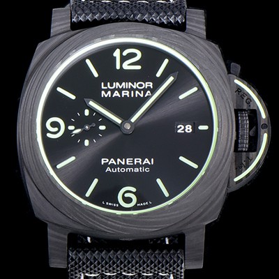 홍콩명품 [파네라이]남성용 루미노르 PAM01118 마리나 카본케이스 44미리 오토매틱 블랙다이얼 PAN19315  