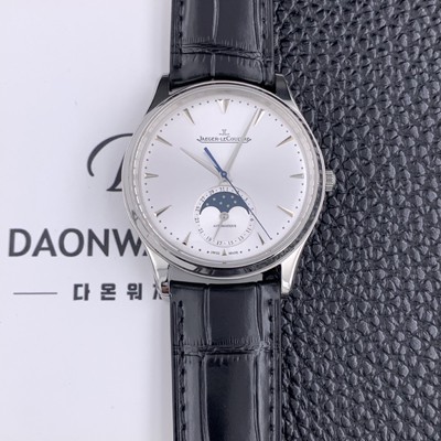 홍콩명품 [예거 르꿀르뜨]남성용 마스터 1368420 울트라 씬 문페이즈 39미리 오토매틱 실버다이얼 JAG91201  