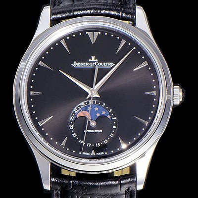 홍콩명품 [예거 르꿀르뜨]남성용 마스터 울트라 씬 문페이즈 39미리 오토매틱 블랙다이얼 JAG54668  