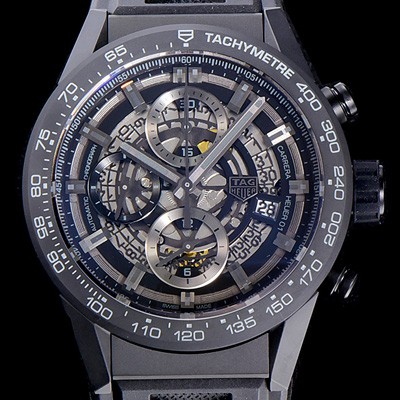 홍콩명품 [태그호이어]남성용  신상품출시!! 까레라 칼리버 크로노그래프 오토매틱 43mm 블랙다이얼 TAG61075  