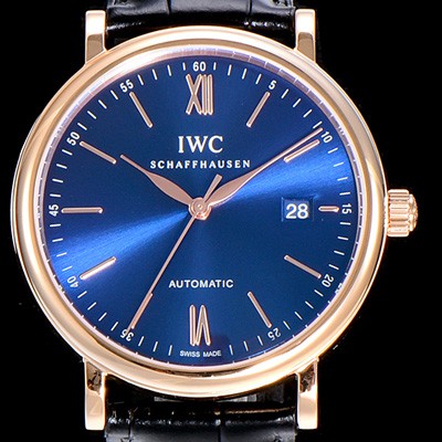홍콩명품 [아이더블유씨]남성용 포르투피노 40미리 IW356522 금장 오토매틱 무브먼트 블루다이얼 IWC64105  