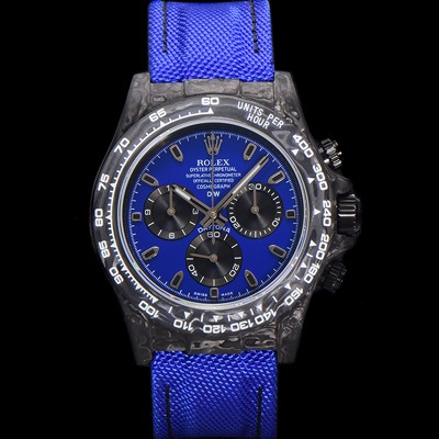 홍콩명품 [로렉스]남성용 데이토나 DIW 포지드카본 커스텀 40미리 크로노그래프 오토매틱 Cal.4130 무브먼트 블루 다이얼 ROL89264  