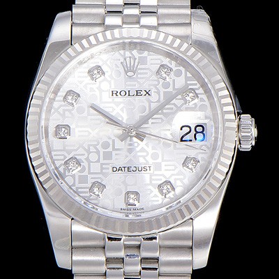 홍콩명품 [로렉스]남성용 데이져스트II 36미리 오토매틱 화이트다이얼 ROL10742  