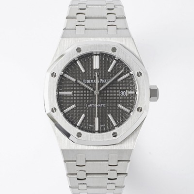 홍콩명품 [오데마피게] 남성용 15400ST.OO.1220ST.04 로얄오크 41mm 오토매틱 Cal.3120무브먼트 그레이 와플 다이얼 aud6527  