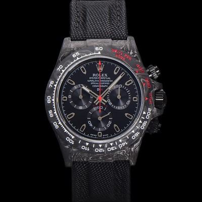 홍콩명품 [로렉스]남성용 데이토나 DIW 포지드카본 커스텀 40미리 크로노그래프 오토매틱 Cal.4130 무브먼트 블랙다이얼 ROL86030  