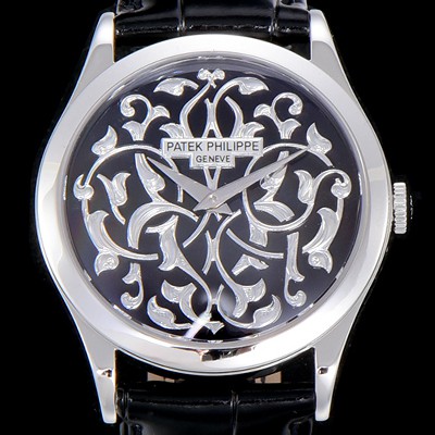 홍콩명품 [파텍필립]남성용 칼라트라바 인그레이빙 38미리 오토매틱 블랙다이얼 PAT78506  