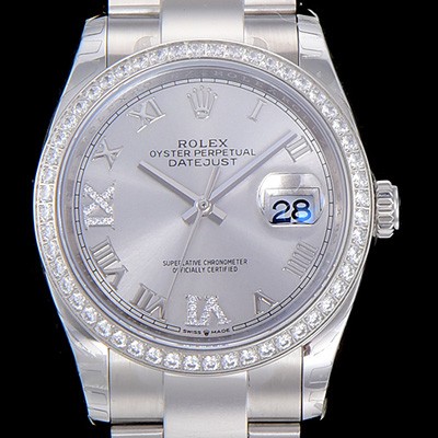 홍콩명품 [로렉스]남성용 데이져스트 오토매틱 3235무브 보석/큐빅 36미리 실버다이얼 ROL14872  
