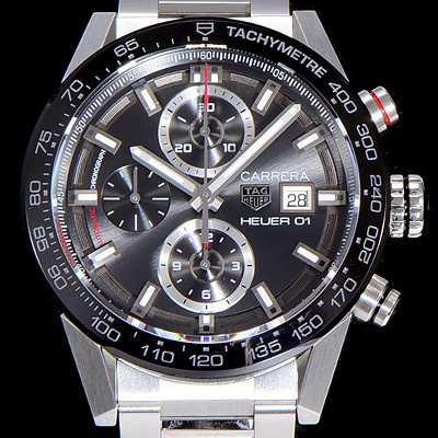 홍콩명품 [태그호이어]남성용 까레라 크로노그래프 칼리버 오토매틱 Heuer01 43미리 블랙다이얼 TAG21945  