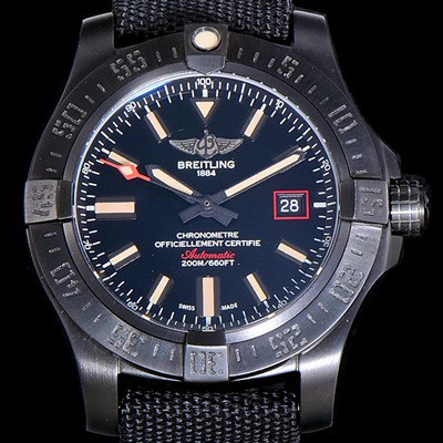 홍콩명품 [브라이틀링]남성용 어벤져 블랙벌드 44MM DLCTI 오토매틱 블랙다이얼 BRE87407  