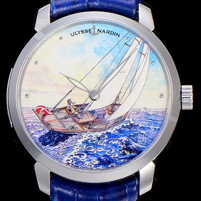 홍콩명품 [율리스 나르딘]남성용 클라시코 마나라 매뉴팩처 40MM 오토매틱 그림다이얼 ULY36263  