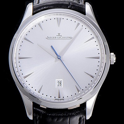 홍콩명품 [예거르꿀뜨르]남성용 마스터 울트라 씬 데이터 40미리 오토매틱 실버다이얼 JAG92687  