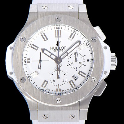 홍콩명품 [휴블렛]남성용 빅뱅 크로노그래프 44미리 우레탄 오토매틱 화이트다이얼 HUB92268  