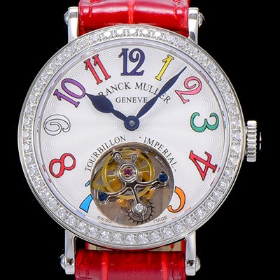 홍콩명품 [프랭크뮬러] 론드 래디 컬러드림 투어빌론 34mm 다이아세팅 화이트다이얼 FRA45932  