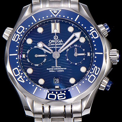 홍콩명품 [오메가]남성용 씨마스터 다이버 300M 마스터 크로노그래프 44mm 블루다이얼 OMG56352  