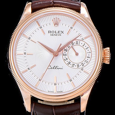 홍콩명품 [로렉스]남성용 셀리느 데이트 39mm 오토매틱 Cal.3165 화이트다이얼 ROL49902  