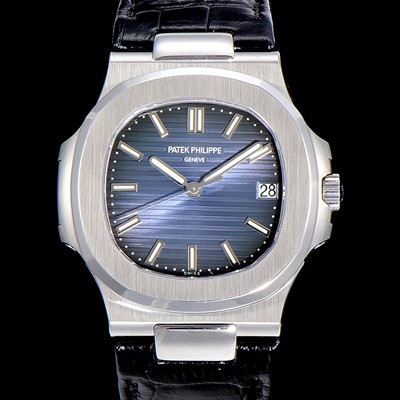 홍콩명품 [파텍필립]남성용 최신! 5711/1A 010 노틸러스 Cal.324 S C타입무브 오토매틱 40mm 가죽줄 블루다이얼 PAT19075  