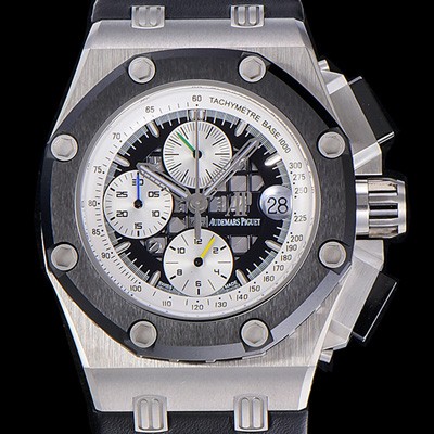 홍콩명품 [오데마피게]남성용 신형모델!! 로얄오크 오프쇼어 블랙 메가 태피스리 패펀 다이얼 오토매틱 무브먼트 AUD81621  