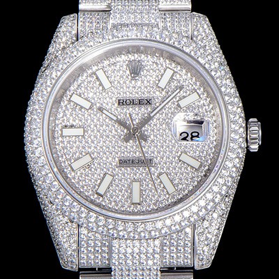 홍콩명품 [로렉스]남성용 1:1수제공정 제작！！ 데이져스트 41mm 다이아몬드 904L 오토매틱 보석다이얼 ROL58342  