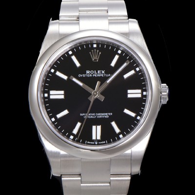 홍콩명품 [로렉스] 남성용 904스틸 오이스터 퍼페추얼 m126000 오토매틱 칼리버 3230타입 36미리 메탈시계 블랙다이얼 ROL79976  