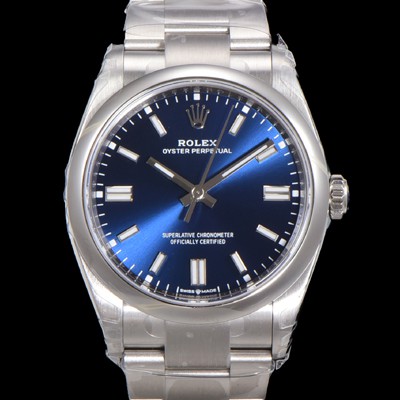 홍콩명품 [로렉스] 남성용 904스틸 오이스터 퍼페추얼 m126000 오토매틱 칼리버 3230타입 36미리 메탈시계 다크블루다이얼 ROL79897  