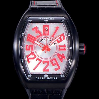 홍콩명품 [프랭크뮬러] 남성용 뱅가드 오토매틱 CZ02타입 44미리 PVD코팅 케이스 가죽줄/스트랩 실버다이얼 FRA73859  