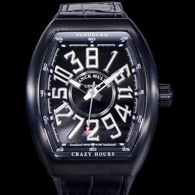 홍콩명품 [프랭크뮬러] 남성용 뱅가드 오토매틱 CZ02타입 44미리 PVD코팅 케이스 가죽줄/스트랩 블랙다이얼 FRA73831  