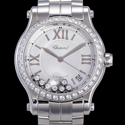 홍콩명품 [쇼파드] 여성용 해피 스포츠 36미리 오토매틱 ETA2892-2 최상급 쥬얼셋팅 메탈시계 화이트다이얼 CHO73638  