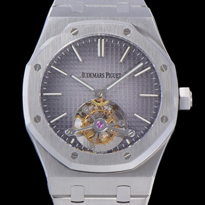 홍콩명품 [오데마피게] 남성용 로얄오크 Calibre 2924 투어빌론/수동기계식 41미리 그레이다이얼 AUD74519  