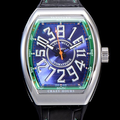 홍콩명품 [프랭크뮬러] 남성용 뱅가드 오토매틱 CZ02타입 44미리 가죽줄/스트랩 블루다이얼 FRA73732  