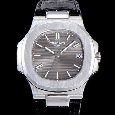 홍콩명품 [파텍필립] 남성용 5711G 노틸러스 Cal.324 S C타입무브 오토매틱 40미리 가죽스트랩/가죽줄 그레이다이얼 PAT75376  