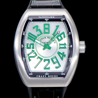 홍콩명품 [프랭크뮬러] 남성용 뱅가드 오토매틱 CZ02타입 44미리 가죽줄/스트랩 화이트다이얼 실버다이얼 FRA73774  