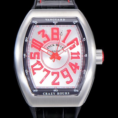 홍콩명품 [프랭크뮬러] 남성용 뱅가드 오토매틱 CZ02타입 44미리 가죽줄/스트랩 화이트다이얼 실버다이얼 FRA73695  