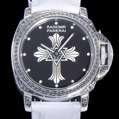 홍콩명품 [파네라이] 남성용 라디오미르 ETA 6497-2 수동/기계식 무브먼트 44미리 가죽줄 블랙다이얼 PAN73333  